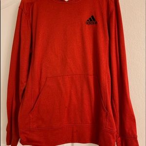 Red Adidas Climawarm hoodie